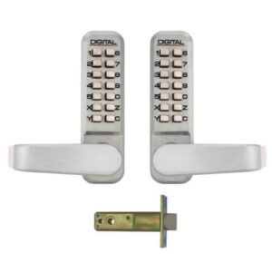 Lockey 2835DS Tubular Mortice Latch Back to Back Lever Digital Lock with Free Passage