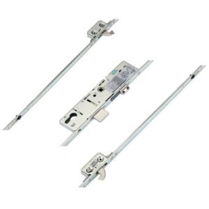 ERA Latch Deadbolt 2 Small Hooks Split Spindle Multipoint Door Lock - Option 1