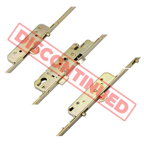 AGB Latch Deadbolt 2 Hooks 3 Rollers Lift Lever Multipoint Door Lock - Option 2