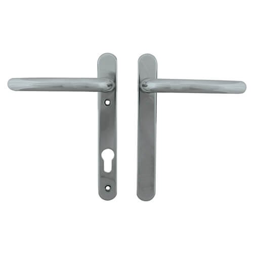 Fab & Fix Windsor Blank Lever Lever UPVC Multipoint Door Handles - 92mm PZ Sprung 122mm Screw Centres