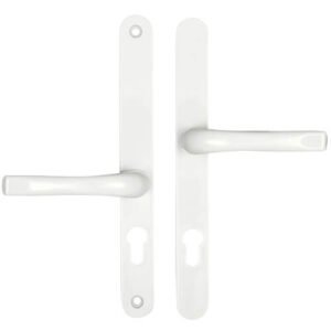 Easyfit Lever Offset Lever UPVC Multipoint Door Handles - 48mm/87mm PZ Unsprung 240mm Screw Centres