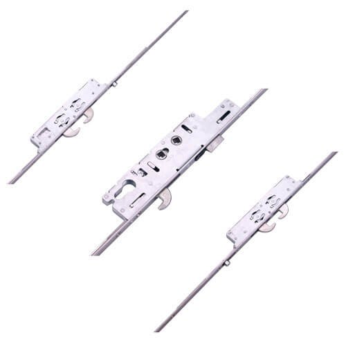 Ingenious Latch 5 Hook 2 Roller Double Spindle Multipoint Door Lock