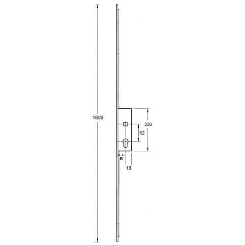 Maco Lift Lever Passive Lock - Image 2