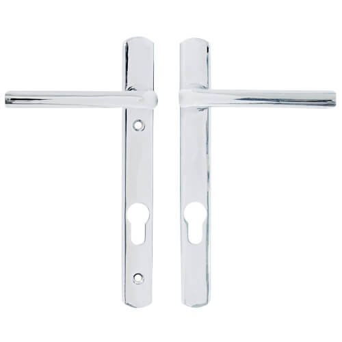 Straight Lever Lever UPVC Multipoint Door Handles - 92mm PZ Sprung 122mm Screw Centres