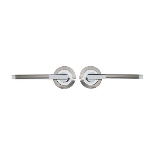 TSS Foxtrot Lever Handle on Round Rose Door Furniture - Image 2