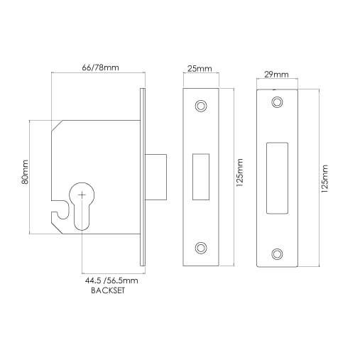 TSS Euro Mortice Deadlock - Image 2