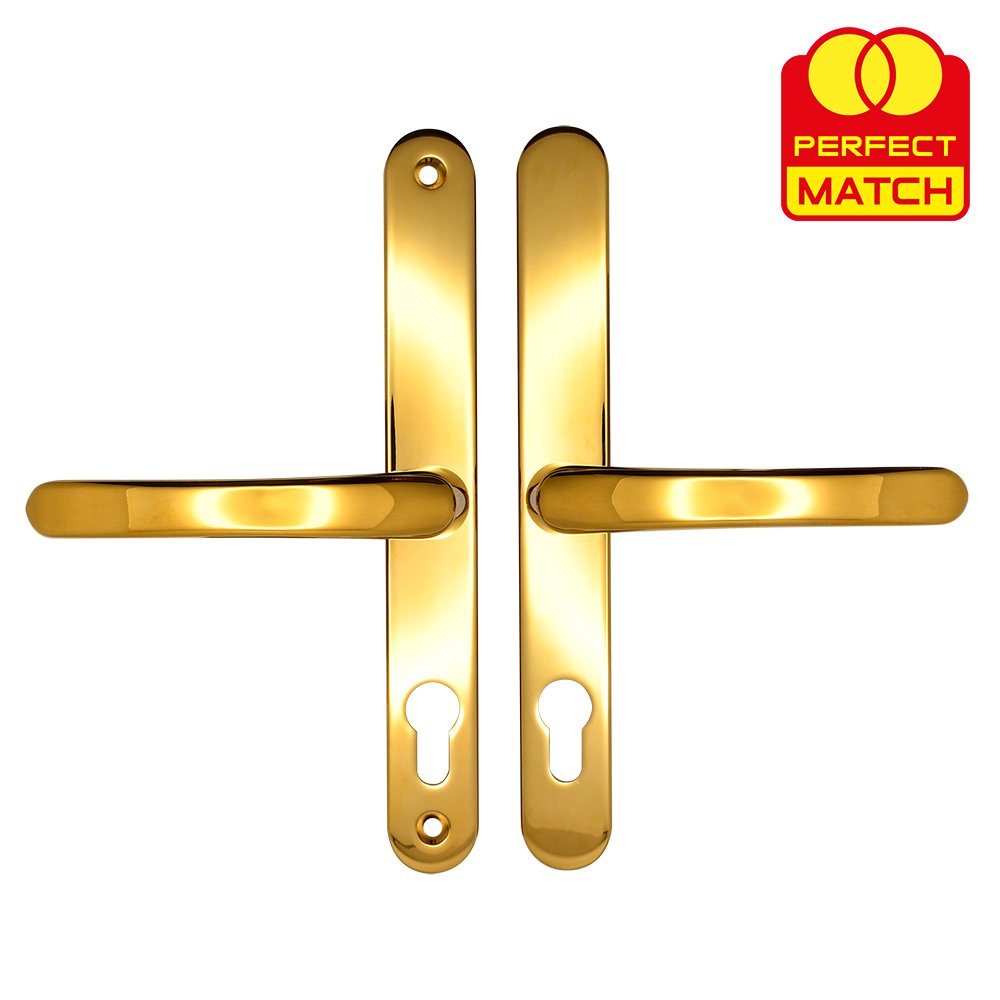 TSS Lever Lever UPVC Multipoint Door Handles - 68mm PZ Sprung 215mm Screw Centres - Image 9