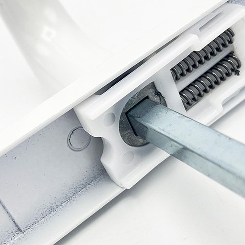 TSS Lever Lever UPVC Multipoint Door Handles - 70mm PZ - Sprung - 240mm Screw Centres - Image 4