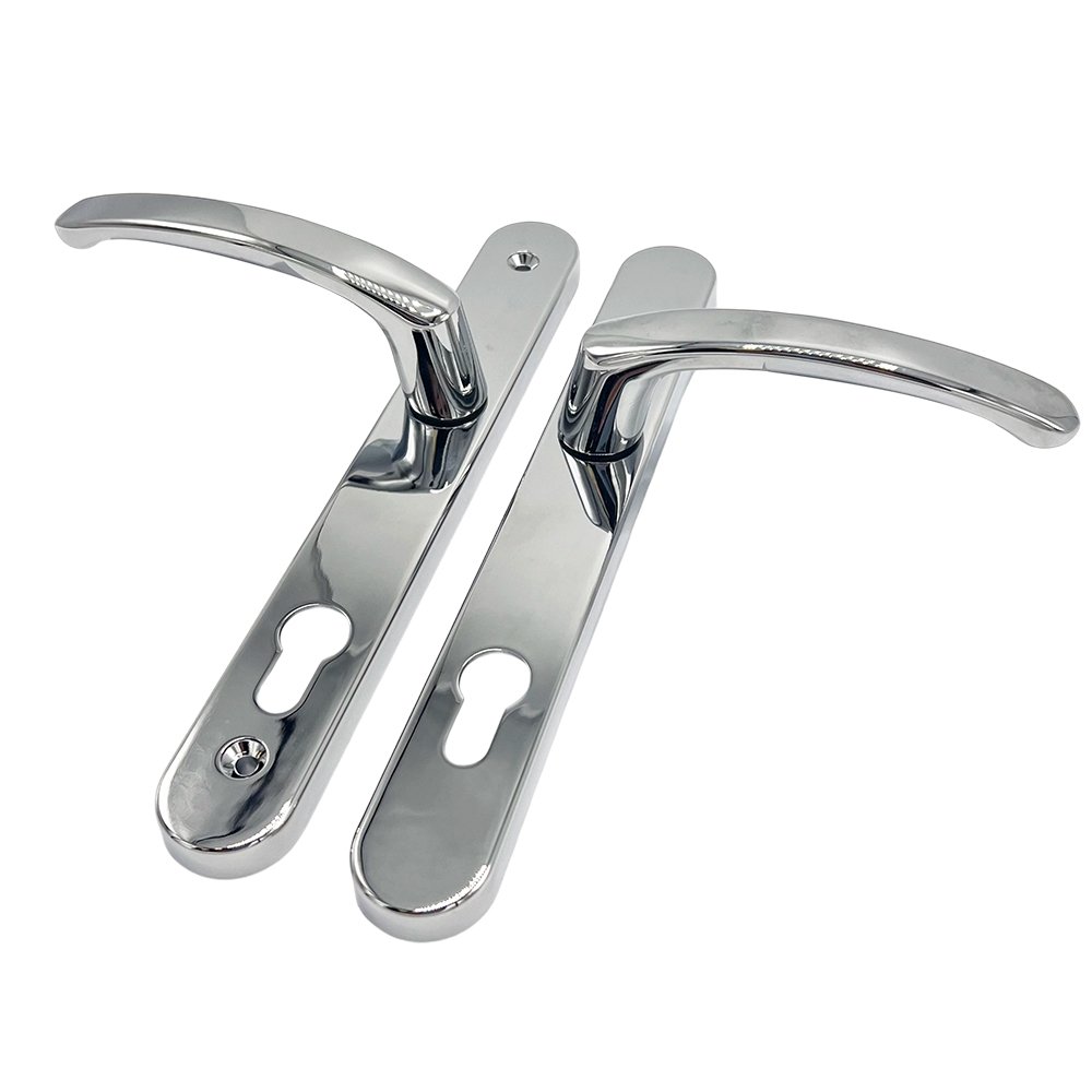 TSS Lever Lever UPVC Multipoint Door Handles - 92mm PZ - Sprung - 200mm Screw Centres - Image 9