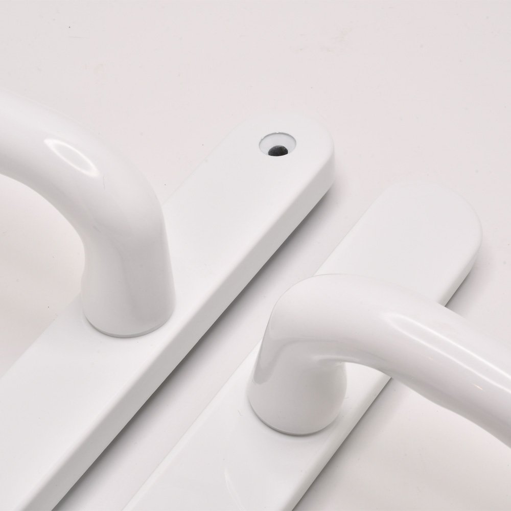 TSS DDA/EA Compliant Lever Lever UPVC Multipoint Door Handles - 92mm PZ Sprung 210mm Screw Centres - Image 5