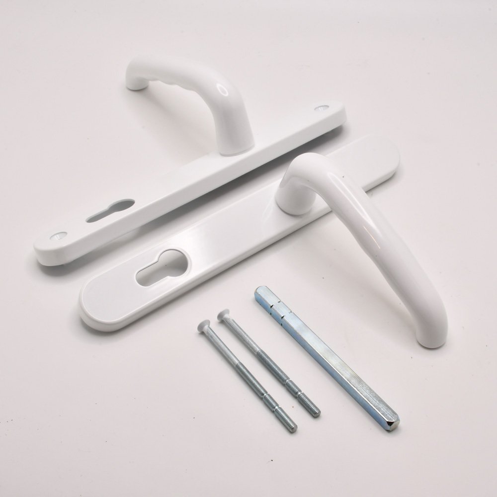 TSS DDA/EA Compliant Lever Lever UPVC Multipoint Door Handles - 92mm PZ Sprung 210mm Screw Centres - Image 4
