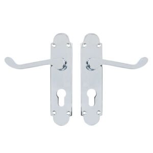 TSS Regent Scroll Lever Handle on Plate Door Furniture