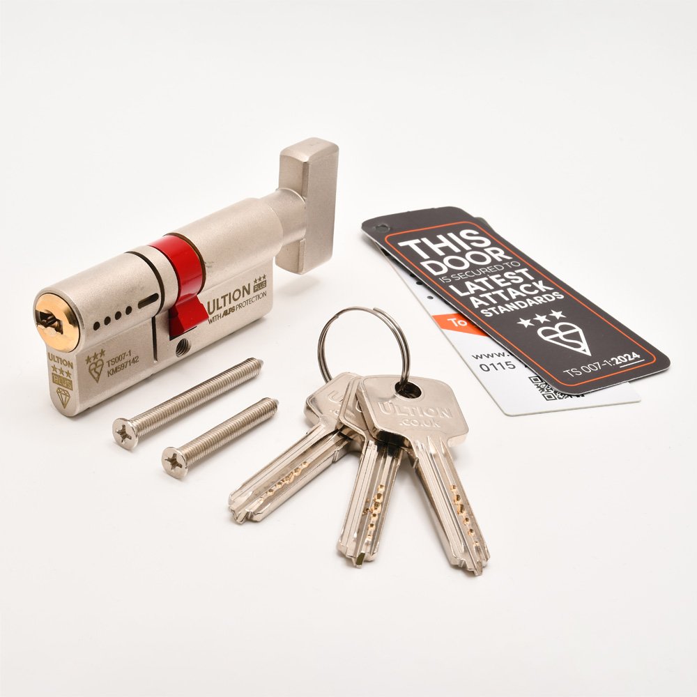 Ultion Plus Euro Key & Turn Cylinders British Standard Kitemarked TS007 3* - Image 2