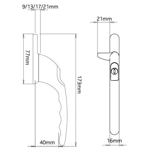 VERSA Locking Cockspur Window Handles - Image 6