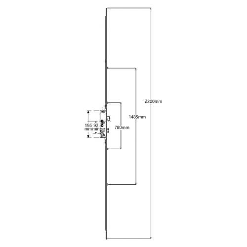 Yale G2000 Latch Hookbolt 4 Rollers Double Spindle Multipoint Door Lock - Image 2