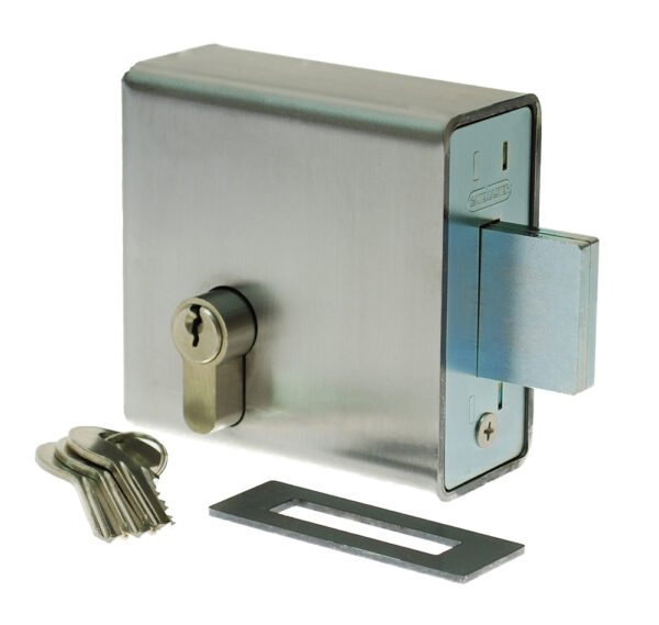 Euro Rim Lock Box Gatemaster Rim Fixing Box with Double Throw Euro Deadlock Case - Locks ...