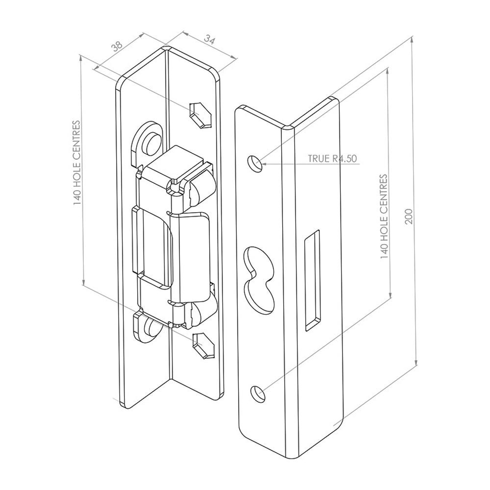 Gatemaster BSKS Superlock Interlocking Keep (LEAD TIME: 2-3 DAYS) - Image 2