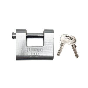 Kasp 175 80mm Closed Shackle Armoured Shutter Padlock