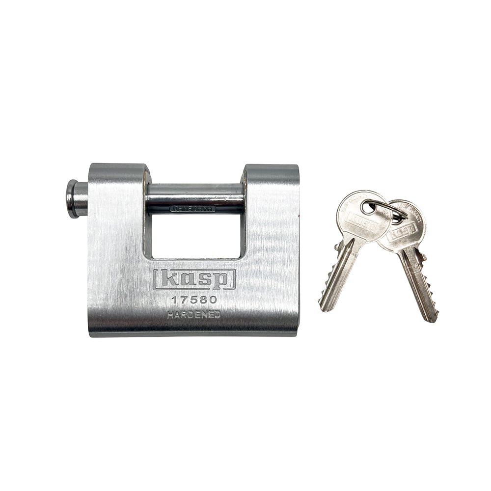 Kasp 175 80mm Closed Shackle Armoured Shutter Padlock
