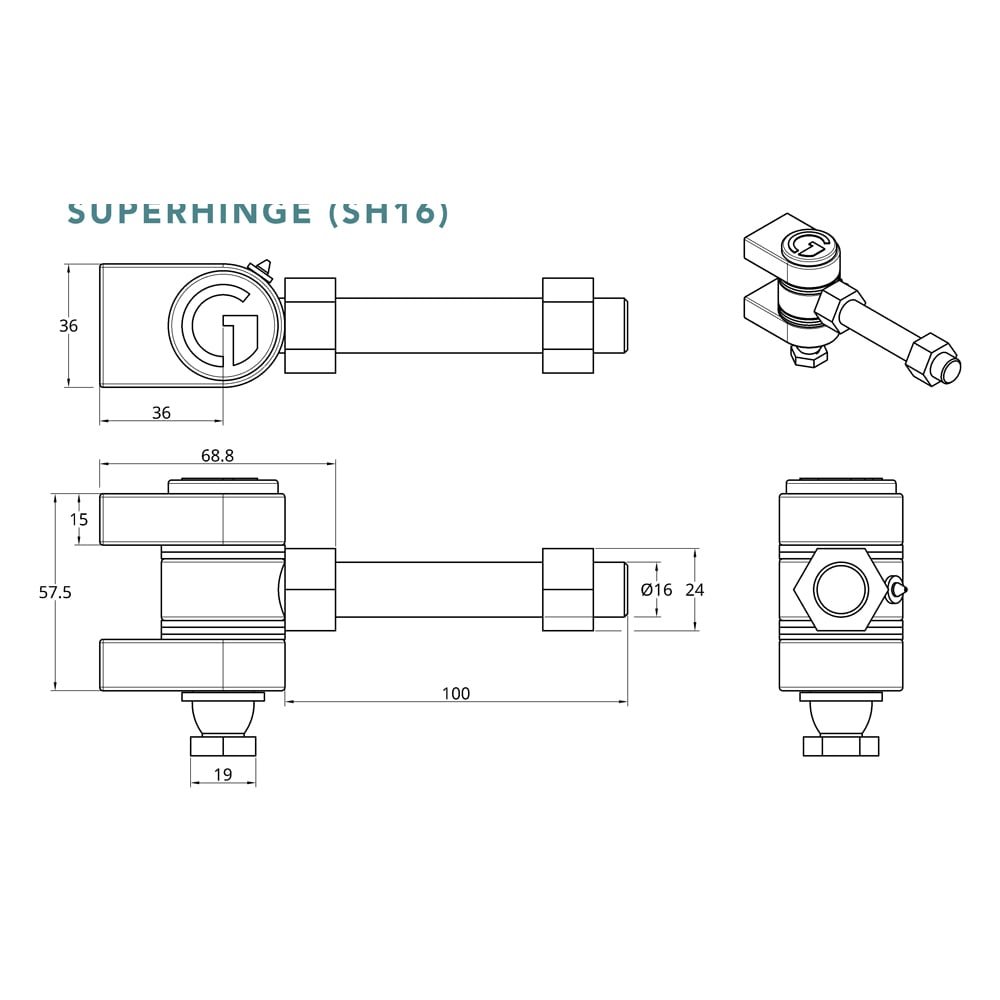 Gatemaster Superhinge Heavy Duty Gate Hinge (LEAD TIME: 2-3 DAYS) - Image 2