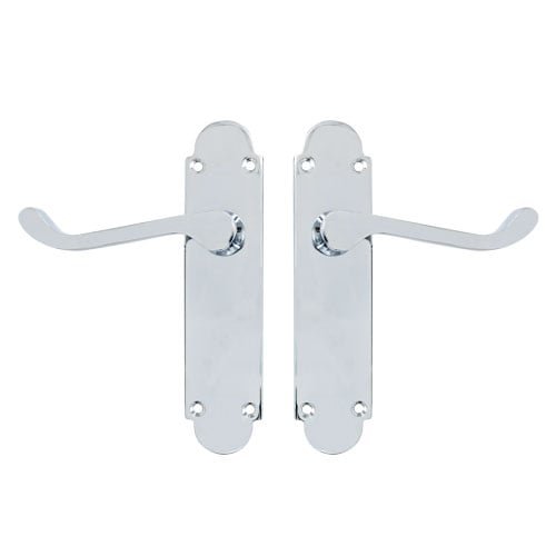 TSS Regent Scroll Lever Handle on Plate Door Furniture - Image 3