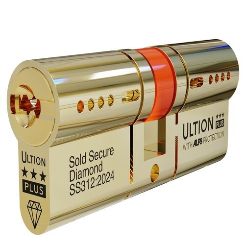 Ultion ALPS Euro Double Cylinders British Standard Kitemarked TS007 3* - Brass or Chrome Finish (LEAD TIME: 2-3 DAYS)